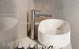 Змішувач для раковини Besco Zea I одноважільний хром BU-ZI-CH