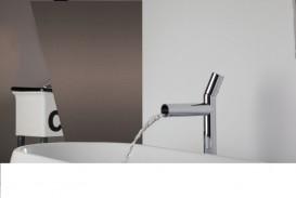 Змішувач для раковини Bonomi Tube одноважільний з донним клапаном хром 143006/F