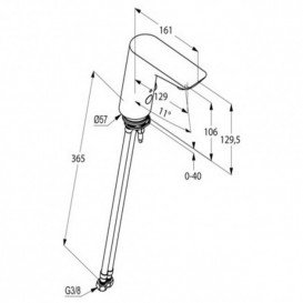 Смеситель для раковины электронный Kludi Balance белый 5220091