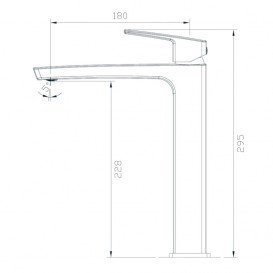 Змішувач для раковини Imprese Grafiky виразний хром ZMK061901011