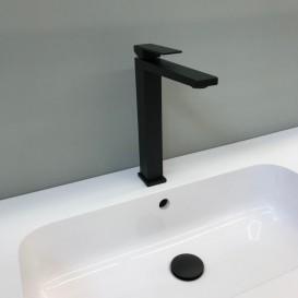 Смеситель для раковины Fiore Kube однорычажный чёрный матовый 100NN8517