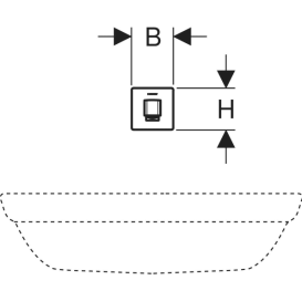 Змішувач для раковини Geberit Brenta живлення від генератора для функціонального блока прихованого монтажу латунь нерж сталь матовий 116.295.SN.1