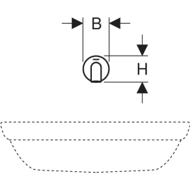 Змішувач для раковини Geberit Piave живлення від генератора для функціонального блоку прихованого монтажу латунь чорний матовий 116.285.14.1