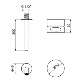 Смеситель для раковины GRB in Cool скрытого монтажа белый 90106001