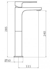 Смеситель для раковины GRB Kala однорычажный латунь хром 60515600