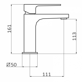 Смеситель для раковины GRB Kala однорычажный белый 60512602