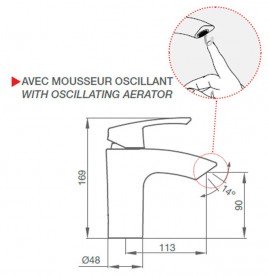 Змішувач для раковини GRB Premier одноважільний хром 50514500