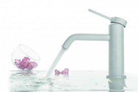 Смеситель для раковины GRB Time White Male однорычажный белый матовый 47510471