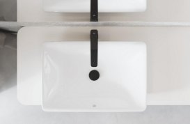 Змішувач для раковини Grohe Cubeo одноважільний чорний матовий 1017292430