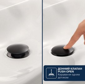 Смеситель для раковины Grohe Dice M-Size однорычажный с донным клапаном черный матовый 1018362430
