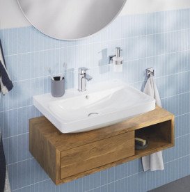 Змішувач для раковини Grohe Dice S-Size одноважільний з донним клапаном хром 1018570000