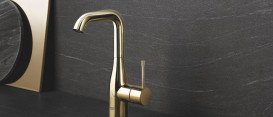 Смеситель для раковины Grohe Essence L-Size с донным клапаном холодный рассвет 24174GL1