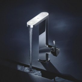Смеситель для раковины Grohe Plus однорычажный с индикатором температуры хром 23959003