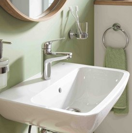 Смеситель для раковины Grohe Swift M-Size однорычажный с донным клапаном хром 24327001