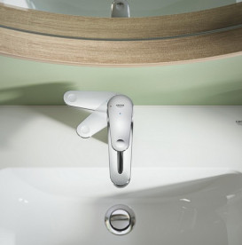 Змішувач для раковини Grohe Swift QuickFix M-Size одноважільний з донним клапаном хром 24328001