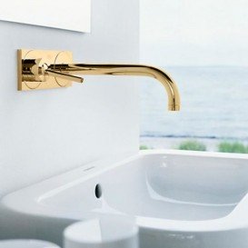 Змішувач для раковини Hansgrohe Axor Uno настінний золото 38115930