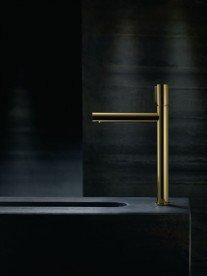 Смеситель для раковины Hansgrohe Axor Uno Select однорычажный золото 45013930
