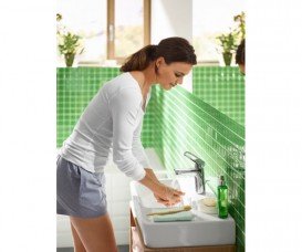 Смеситель для раковины Hansgrohe Logis Loop CoolStart однорычажный хром 71154000
