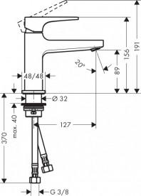 Смеситель для раковины Hansgrohe Metropol 100 с донным клапаном однорычажный полированное золото 32500990