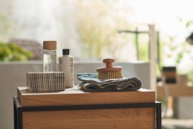 Смеситель для ванной Hansgrohe Metropol напольный с ручным душем однорычажный черный матовый 32532670