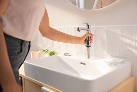 Змішувач для раковини Hansgrohe Rebris S CoolStart одноважільний хром 72520000