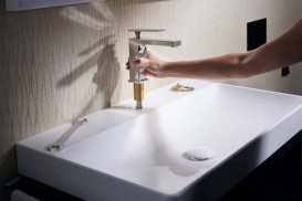 Змішувач для раковини Hansgrohe Tecturis E одноважільний хром 73011000