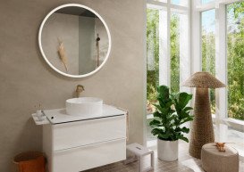 Змішувач для раковини Hansgrohe Tecturis S одноважільний шліфована бронза 73372140