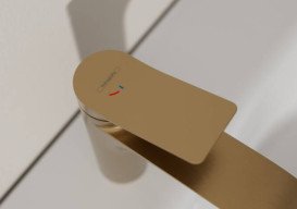 Смеситель для раковины Hansgrohe Vivenis CoolStart однорычажный бронза матовая 75023140