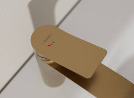 Смеситель для раковины Hansgrohe Vivenis CoolStart с донным клапаном бронза матовая 75044140