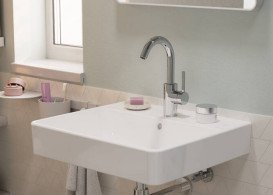 Смеситель для раковины Hansgrohe Zesis S CoolStart однорычажный хром 74741000
