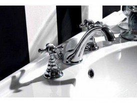 Смеситель для раковины Kerasan Retro на три отверстия хром 739190