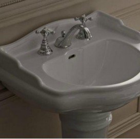 Смеситель для раковины Kerasan Retro на три отверстия хром 739190