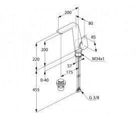 Змішувач для раковини Kludi Ameo змішувач хром 410250575