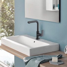Змішувач для раковини Kludi Pure&Style одноважільний чорний матовий 400243975