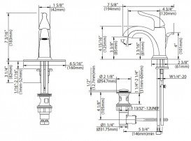 Смеситель для раковины Kraus Arcus однорычажный латунь темный шоколад FUS-1011ORB