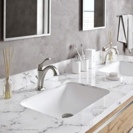 Смеситель для раковины Kraus Arlo однорычажный латунь сатин KBF-1201SFS