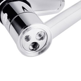 Змішувач для раковини Kroner KRM Elbe-C012 одноважільний хром CV023576