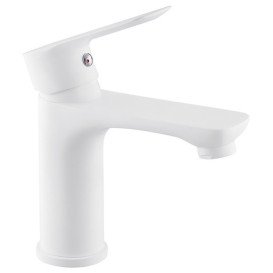 Смеситель для раковины Kroner KRM Fulda-W010 однорычажный белый CV018077