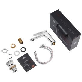 Змішувач для раковини Kroner KRP Ersel-C0111BV з донним клапаном хром CV035468