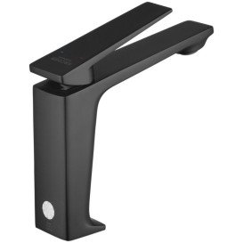 Смеситель для раковины Kroner KRP Ersel-SCH0111BV с донным клапаном черный CV035470