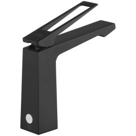 Смеситель для раковины Kroner KRP Ersel-SCH0110BV с донным клапаном черный CV035473