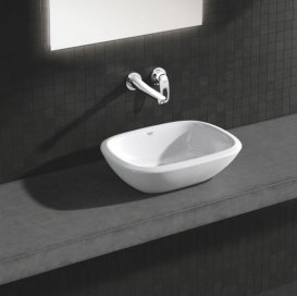 Змішувач для раковини одноважеля настінний Grohe колекція Eurostyle New хром 19571003