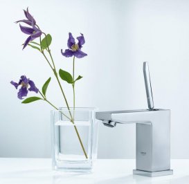 Змішувач для раковини з джойстиком Grohe колекція Eurocube Joy хром 23656000
