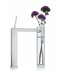 Смеситель для раковины с джойстиком высокий Grohe коллекция Eurocube Joy хром 23661000