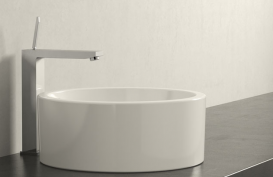 Змішувач для раковини з джойстиком високий Grohe колекція Eurocube Joy хром 23661000