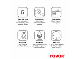 Змішувач для раковини Ravak Espirit BeCool одноважільний золото матове X070617