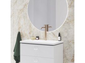 Смеситель для раковины Ravak Espirit BeCool однорычажный золото матовое X070618