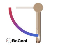 Смеситель для раковины Ravak Espirit BeCool однорычажный золото матовое X070618