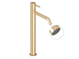 Змішувач для раковини Ravak Espirit BeCool одноважільний золото матове X070561