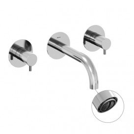 Змішувач для раковини Ravak Espirit настінний двоважільний хром X070196